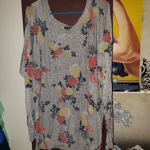 Floral torrid sweater